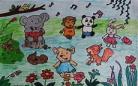 以森林为主题的幼儿园主题墙